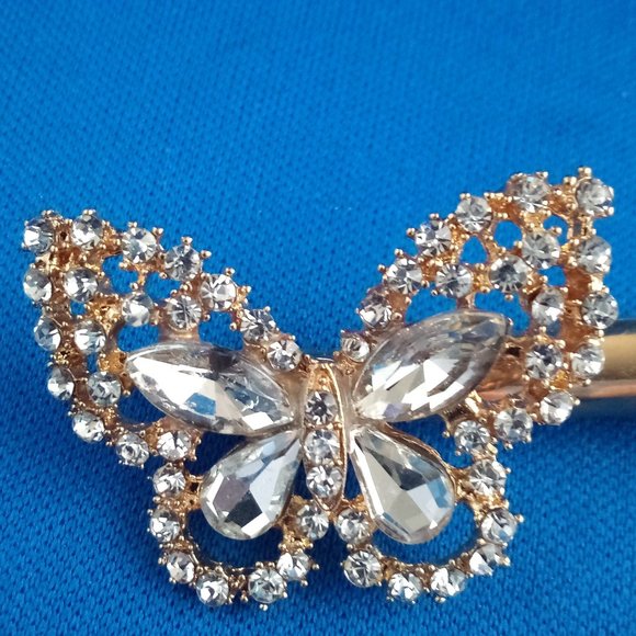 Jewelry Rhinestone Butterfly Hair Clip Barrettes Set Of 2 Poshmark